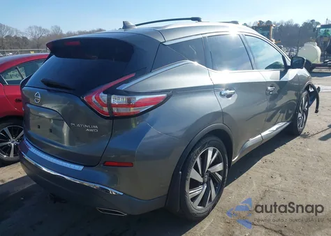 2017 Nissan Murano Platinum from USA, damaged, VIN 5N1AZ2MH5HN141114